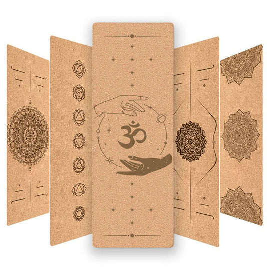 6mm Thickness Eco Friendly Cork Yoga Mat for Beginner Gym Cushion Fitness Rugs Customized