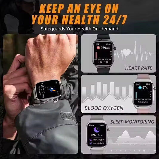 2025 New For Huawei Three highs Blood Pressure Smartwatch ECG Uric Acid Heart Rate Clock Body Analysis Health Monitoring Watches