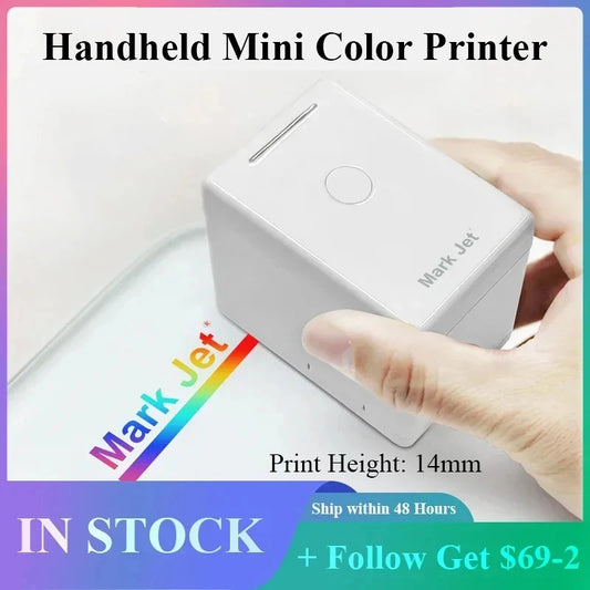 Mark Jet Mini Portable Color Printer Customized Text Smartphone Wireless Printing Handheld Inkjet Printer Tattoo Printer
