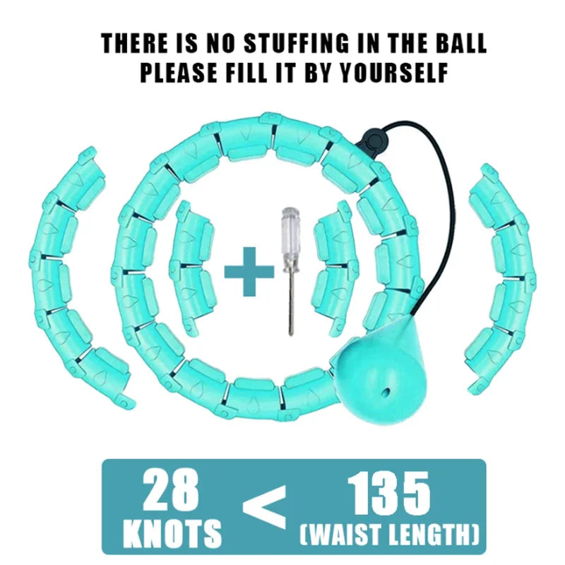 Fitness Hoop Weights to Exercise At Home Sports Entertainment Sport Equipment for Slimming Gym Ring Portable Body