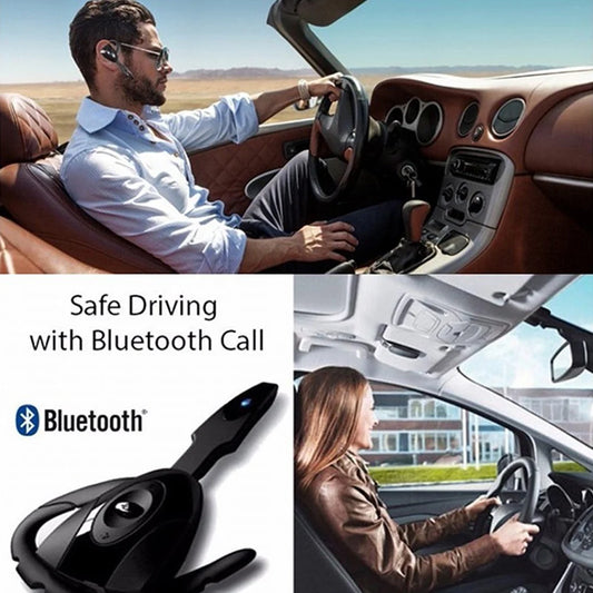 1 Piece Wireless Headphones Business Bluetooth5.0 Headset Microphone Rechargeable Standby for Car Driving Sport Handsfree